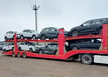 Осуществили перевозку  8 автомобилей по маршруту Владивосток - Москва